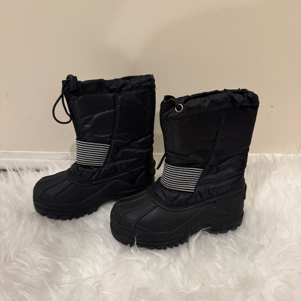 Black Winter Snow Boots Toddler size 9